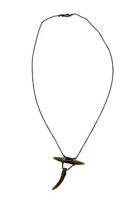 Chan Luu Sterling Silver Horn Pendant Chain Necklace • £55.92