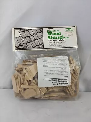 $12.99 • Buy Greenleaf Miniature Octagonal Dollhouse Wood Shingles #9006 New Sealed
