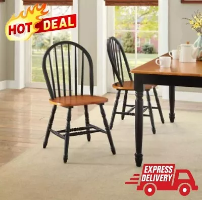 Elegant Windsor Dining Chairs Easy Assembly Traditional Look • $121.91