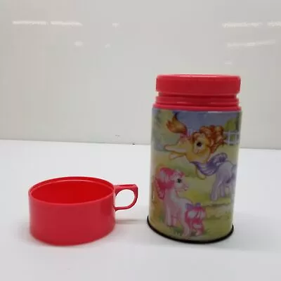 Vintage 6.5  Hasbro NECCA My Little Pony Pink Thermos Cup • $9.99