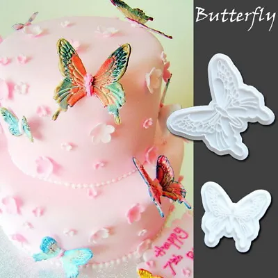 BUTTERFLY Cake Cutter Fondant Icing Tool Decorating Mould Sugarcraft 3 • £3.83