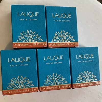 LALIQUE Perfume (Vintage Formula) Deluxe Mini Travel Size Perfume Lot Of 5 • $25.69