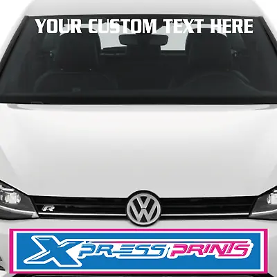 Custom Any Car Brand Logo For Front Or Rear Windscreen Window Sticker Decal • £9.99