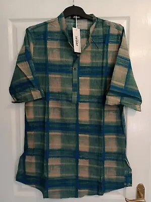 £5 • Buy Men's Size L JOGAL African Dashiki Print Henley Shirt