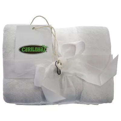 Bamboo Hand Towel Set - White By Cariloha For Unisex - 3 Pc Towel • $32.66
