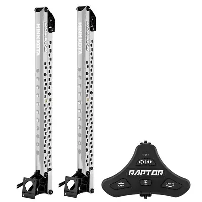 Minn Kota 1810623/pair Raptor Bundle Pair 8 Silver Aa W/ Footswitch • $3779.99