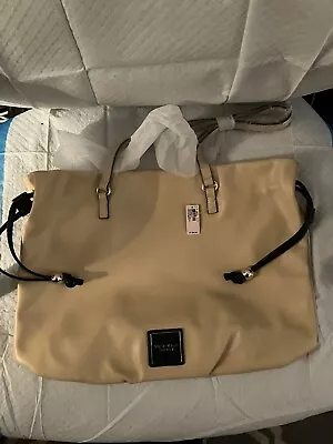 Victoria Secret Leather Beige Tote Bag • $23.50