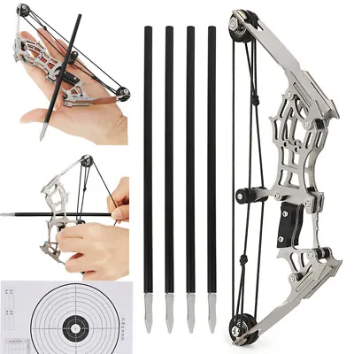 7.4  Mini Compound Bow Set Arrows Target Archery Kids Toy Gift Practice Shoot • £20.39