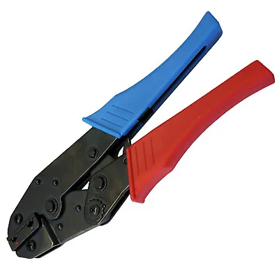 Insulated Flag Terminal Ratchet Crimping Pliers Cable Wire Connector Crimp Tool • £33.79