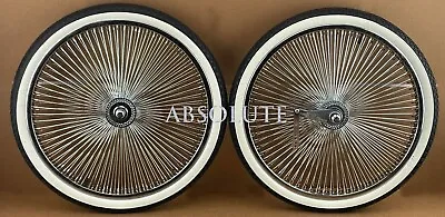 Vintage Lowrider 20  Dayton 144 Spoke Front & Coaster Steel Rims W/diamond Tires • $239.69