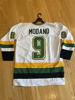 Signed Mike Modano Minnesota Hockey Jersey Beckett • $120