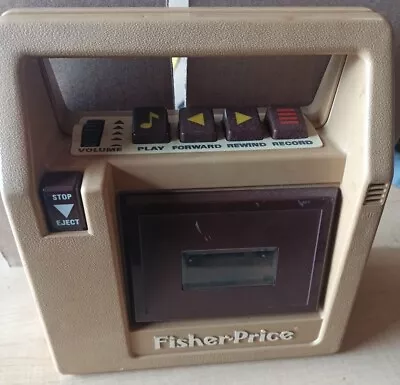 Vintage 1980 Fisher Price Toys Cassette Recorder Player. UNTESTED • $20