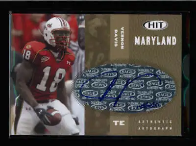 Vernon Davis 2006 Sage Hit Gold Rookie Autograph Auto #145/250 Ax3956 • $17.99