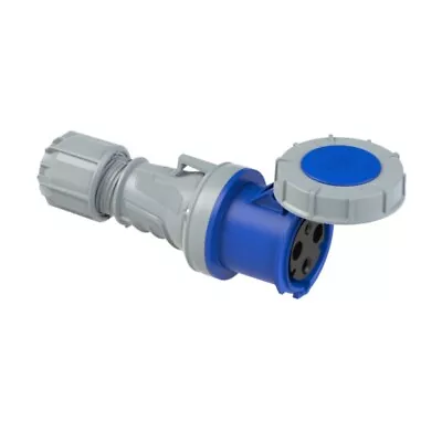 PCE 63Amp 3 Pin 2P+N+E 230V Blue Socket Ceeform Commando IP67 Waterproof • £46.50