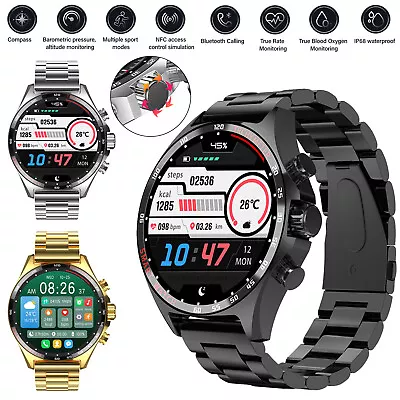 2024 Smart Watch Bluetooth Phone Call Smart Watch GPS Tracker Compass Fitness • $58.99