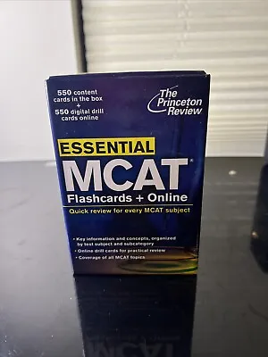 Essential MCAT: Flashcards Quick Review For Every MCAT Subject Boxed Study Guide • $14.99