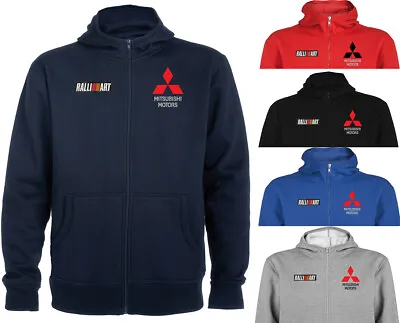 Mitsubishi RALLIART Fleece Veste Jacket Blouson Giacca Logos Embroidered • $46.99