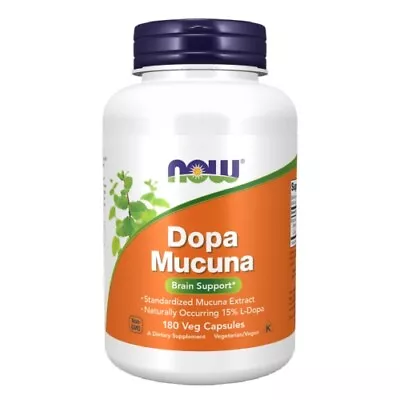 Dopa Mucuna 180 Veg Caps  By Now Foods • $23.19