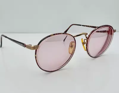 Vintage Valentino V657 1201 Tortoise Gold Oval Metal Sunglasses FRAMES ONLY • $48.95