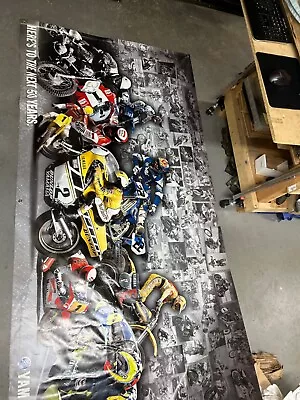 Yamaha Motorsports Motorcycle 50th Anniversary 4’x8’ Ft Banner • $399