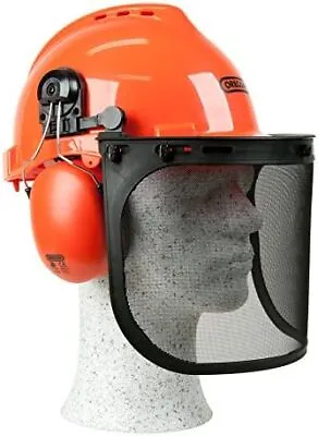 OREGON Yukon Chainsaw Safety Helmet With Protective Ear Muff And Mesh Visor Imp • £26.12