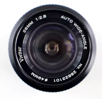 Vivitar 28mm F2.5 Auto Wide Angle Konica AR Mount Lens - SLR/Mirrorless Cameras • $34.99