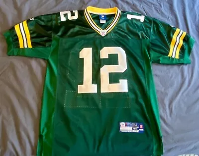 Aaron Rodgers #12 Green Bay Packers Authentic Jersey Reebok Men's Size 48 • $34