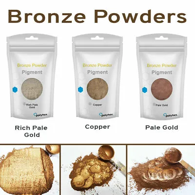 Pigment Powder Metallic Bronze Epoxy Resin Craft Art Dye Nails/Eyes & Cosmetics • £6.59