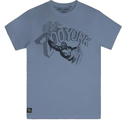 Zoo York Men's Empire Kong Dusty Blue XXL Cotton T-Shirt • £15