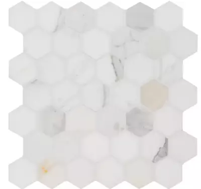 Calacatta Gold Hexagon 12 In. X 11.75 In. Polished Marble Floor And Wall Tile • $19.99