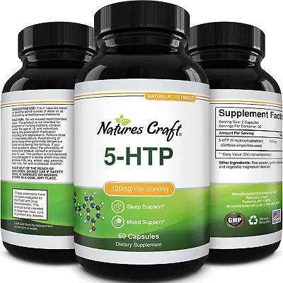 $84.50 • Buy 5-HTP 200Mg Restful Sleep Supplement - 5 HTP Plus Calcium Natural Sleep Aid Mood