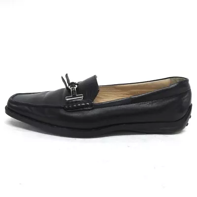 Auth TOD'S - Black Leather Hardware Women's Shoes • $95