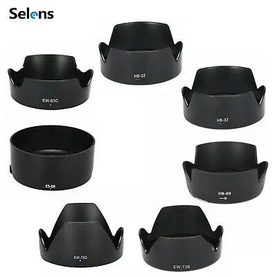 Camera Lens Hood  For Canon Nikon HB-32 HB-69 EW-73B EW-83H EW-63C ES-68 EW-78D • £4.99