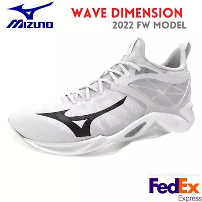 Mizuno Volleyball Shoes WAVE DIMENSION V1GA2240 09 White X Black Unisex FEDEX • $99.50