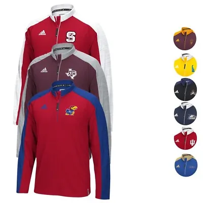 $26.25 • Buy NCAA Adidas Team Men's Sideline Climalite 1/4 Zip Hi-Visibility Reflective Knit