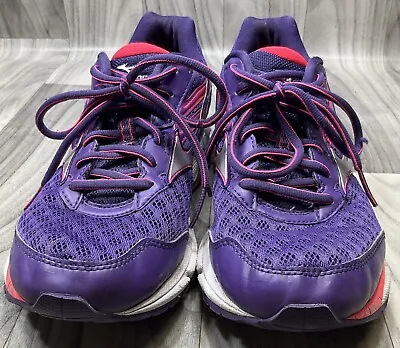 MIZUNO LADIES WAVE INSPIRE 12 ROYAL PURPLE SNEAKERS RUNNING SHOES Sz W9.5 • $29.99