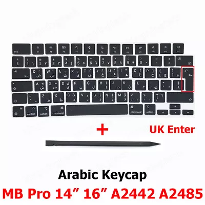 New A2442 A2485 Keycaps Keys Arabic For Macbook Pro 14  16  Keycap UK Enter 2021 • $10.55