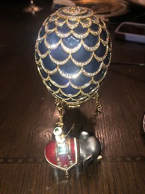 Faberge Egg Imperial Pine Cone. With Elephant. • $2000