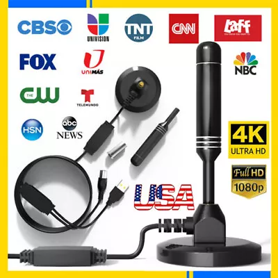 5600 Miles Upgraded TV Antenna Digital HD Antena Indoor HDTV 1080P 4K W/Magnetic • $5.99