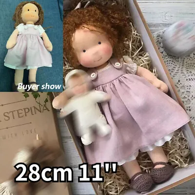 28cm Waldorf Plush Doll 11'' Xmas Cotton Play Toy Girl Birthday Gift Christmas • £23.95