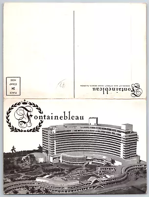 Faintainebleau Miami Beach Florida Fold-Out Advertising Vintage Postcard • $9.99