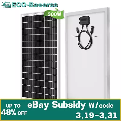 300W Watt 12V Monocrystalline Solar Panel Home RV Car Battery Power Off Grid PV • $178.99