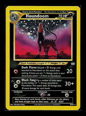 $69.99 • Buy Pokemon Card - Houndoom - Neo Revelation 8/64 Holo Rare