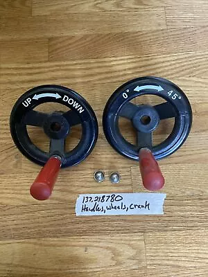 Craftsman 137.218780 Table Saw Handles Cranks Wheels Up Down Elevation #7 • $26.99