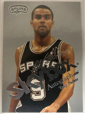 Tony Parker 03/04 Fleer Skybox Autographics Parallel #012/150 • $5.99