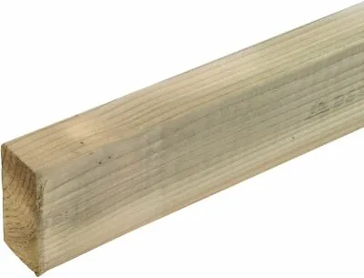 4 X2  Sawn Batten C16 Treated Joist Wood Wooden Fence Trellis 2 METER 6.56 Feet • £11.99