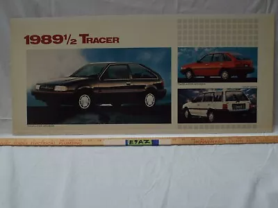 Dealer Showroom Sign/Promo Poster 1989 Mercury Tracer Hatchback Station Wagon 89 • $99.99