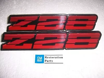 Rocker Panel Emblems Gmr Dark Red Z-28 85-87 Camaro Or2205.2 • $107.43