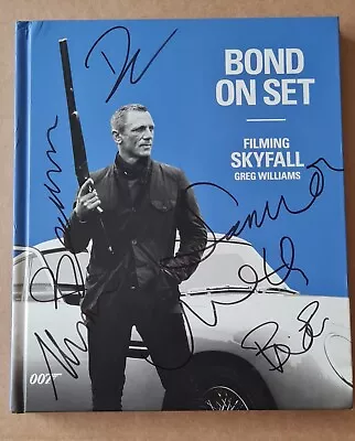 Rare Signed Bond On Set Skyfall Craig Marlone Bardem Fiennes Harris Broccoli 007 • £99