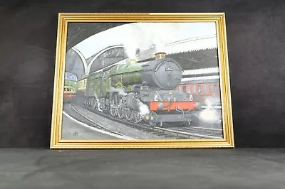 Original Railway Painting GWR 'King John' At London Paddington - KPC • £150